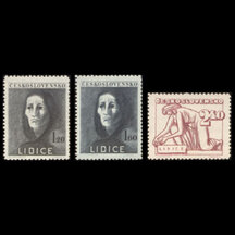Series of Stamps Czechoslovakia 1947 - Lidice