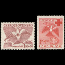 Series of Stamps Czechoslovakia 1949 - Red Cross
