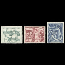 Series of stamps Czechoslovakia 1949 - IX Congress of the Communist Party of Czechoslovakia