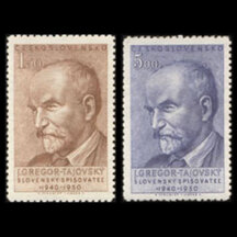 Series of stamps Czechoslovakia 1950 - J.G.Tajovský
