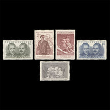 Series of Stamps Czechoslovakia 1951 - 30th Anniversary of the Communist Party of Czechoslovakia