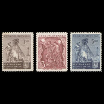 Series of Stamps Czechoslovakia 1951 - Miners' Day