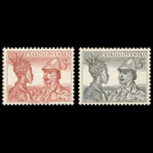 Series of stamps Czechoslovakia 1952 - Emil Holub