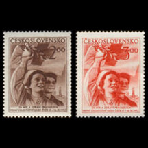 Series of Stamps Czechoslovakia 1952 - Congress of the Czechoslovak Red Cross