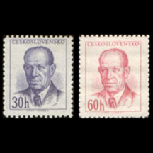 Series of stamps Czechoslovakia 1953 - Antonín Zápotocký