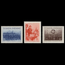 Series of Stamps Czechoslovakia 1953 - Victorious February