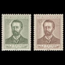 Series of Stamps Czechoslovakia 1954 - Anton Pavlovich Chekhov