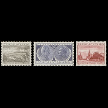 Series of Stamps Czechoslovakia 1954 - Deaths of Stalin and Gottwald