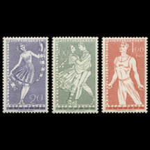Series of Stamps Czechoslovakia 1955 - I. National Spartakiad (Part 2)