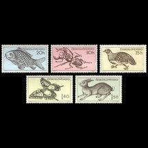 Series of Stamps Czechoslovakia 1955 - Animals
