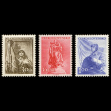 Series of Stamps Czechoslovakia 1956 - Defense of the Homeland