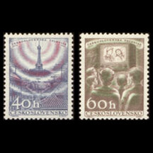 Series of Stamps Czechoslovakia 1957 - Czechoslovak Television