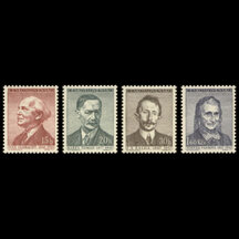 Series of Stamps Czechoslovakia 1957 - Writers and Poets