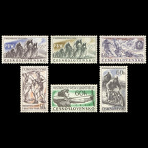 Series of Stamps Czechoslovakia 1957 - Sport