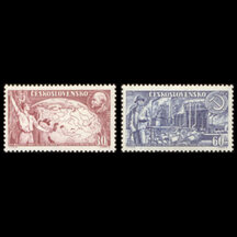 Series of Stamps Czechoslovakia 1957 - October Revolution