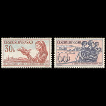 Series of Stamps Czechoslovakia 1960 - Red Cross and Firefighters