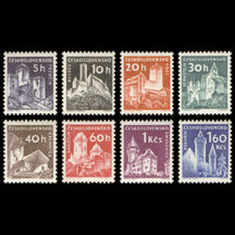 Series of stamps Czechoslovakia 1960 - Castles and Chateaux