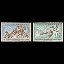 Series of stamps Czechoslovakia 1960 - Winter Olympics Squaw Valley