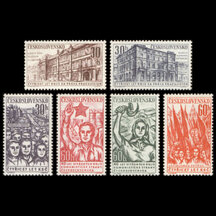 Series of Stamps Czechoslovakia 1961 - Anniversary of the Communist Party of Czechoslovakia