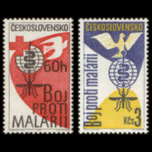 Series of Stamps Czechoslovakia 1962 - Fight Against Malaria