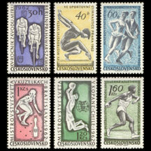 Series of Stamps Czechoslovakia 1962 - Sport