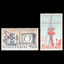 Series of stamps Czechoslovakia 1963 - Czechoslovak Television