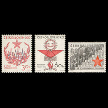 Series of Stamps Czechoslovakia 1963 - Anniversary of February