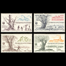 Series of Stamps Czechoslovakia 1964 - Tourism