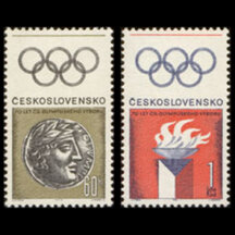 Series of stamps Czechoslovakia 1966 - Czechoslovak Olympic Committee