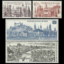 Series of Stamps Czechoslovakia 1967 - Cities