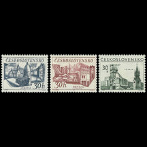 Series of Stamps Czechoslovakia 1967 - Cities II.