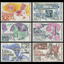 Series of Stamps Czechoslovakia 1967 - Space Research