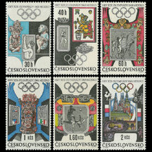 Series of Stamps Czechoslovakia 1968 - Olympic Games Mexico
