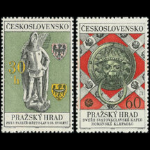 Series of stamps Czechoslovakia 1968 - Prague Castle