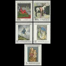 Series of Stamps Czechoslovakia 1968 - Art