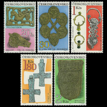 Series of Stamps Czechoslovakia 1969 - Archaeological Discoveries