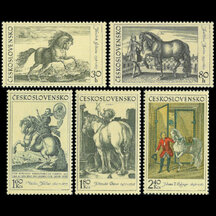 Series of Stamps Czechoslovakia 1969 - Equestrianism