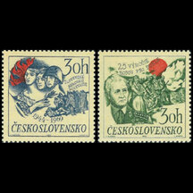 Series of Stamps Czechoslovakia 1969 - Anniversary of SNP and Dukla