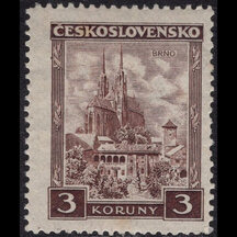 Czechoslovakia Stamp 1929 - 3 Kč Cities and Countries