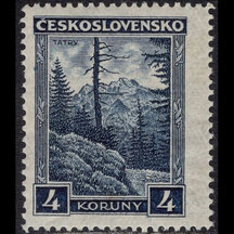 Czechoslovakia Stamp 1929 - 4 Kč Cities and Countries