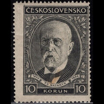 Czechoslovakia Stamp 1930 - 10 Kč Birthday of T.G. Masaryk