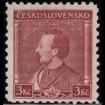 Czechoslovakia Stamp 1932 - 3 Kč Miroslav Tyrš
