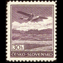 Czechoslovakia Stamp 1939 - 30 h Airmail