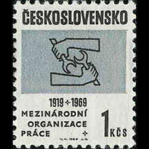 Stamp Czechoslovakia 1969 - International Labour Organization