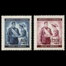 Series of stamps Protectorate of Bohemia and Moravia 1940 - Red Cross