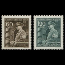 Series of stamps Protectorate of Bohemia and Moravia 1944 - Birthday of A. Hitler