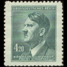 Stamp Protectorate of Bohemia and Moravia 1945 - Adolf Hitler