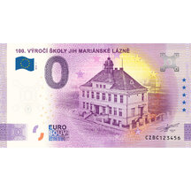 0 Euro Souvenir 2023 - 100th Anniversary of the School South Mariánské