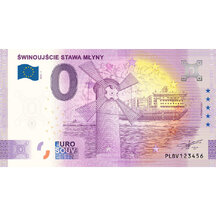 0 Euro Souvenir Poland 2025 - ŚWINOUJŚCIE STAWA MŁYNY