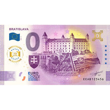 0 Euro Souvenir Slovakia 2025 - Bratislava - castle with anniversary symbols